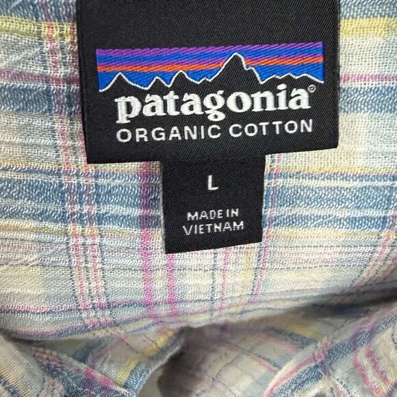 Patagonia Men's A/C Short Sleeve Button Down Shirt Large - Picture 4 of 4